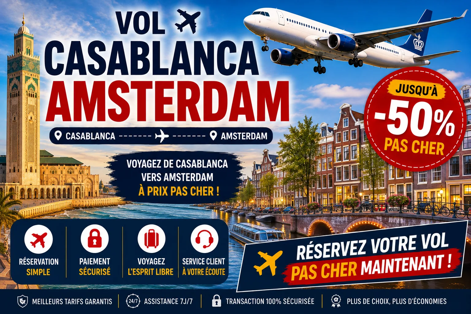 Vol Casablanca Amsterdam