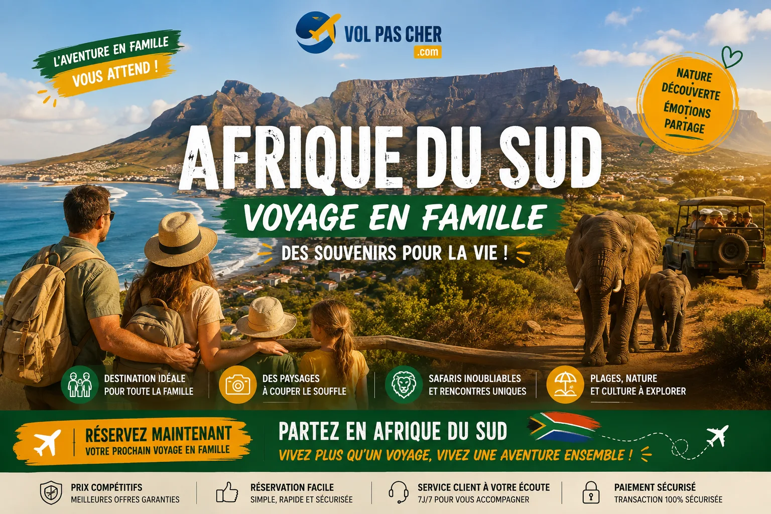 Afrique du Sud voyage en famille