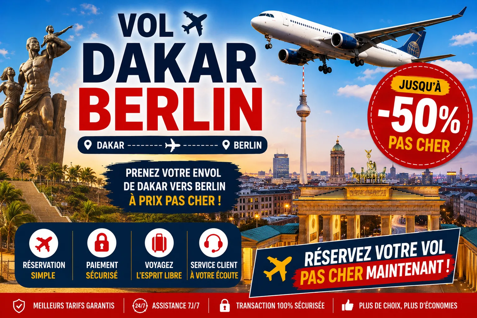 Vol Dakar Berlin