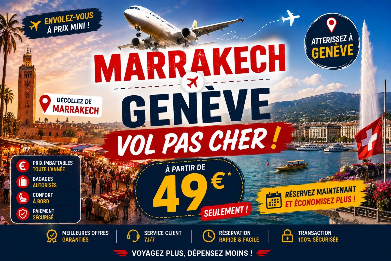Marrakech Genève vol