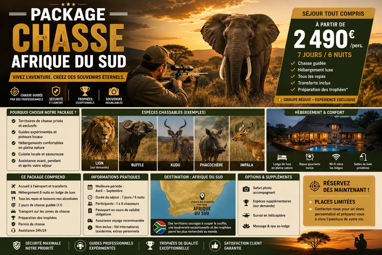 Package chasse Afrique du Sud