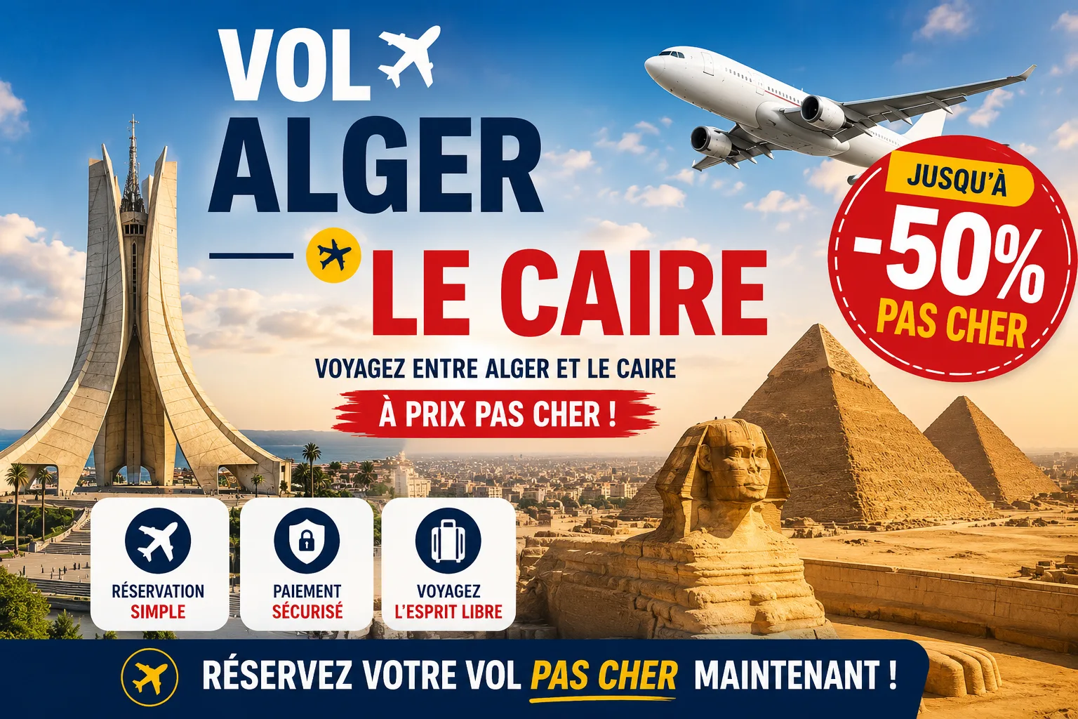 Vol Alger Le Caire