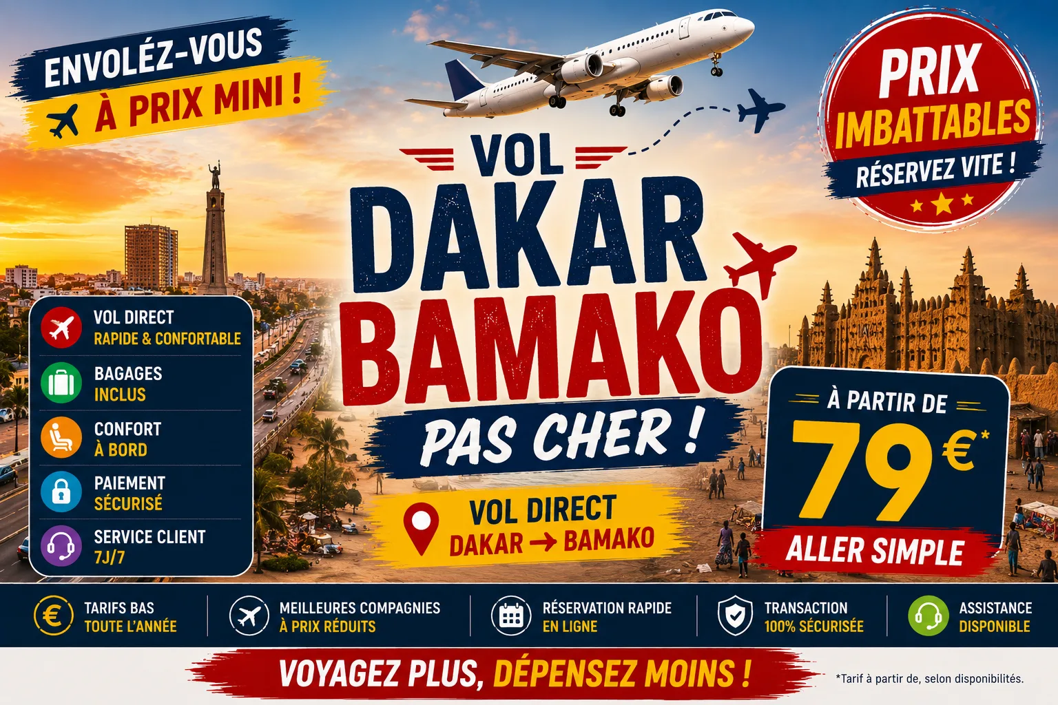 Vol Dakar Bamako