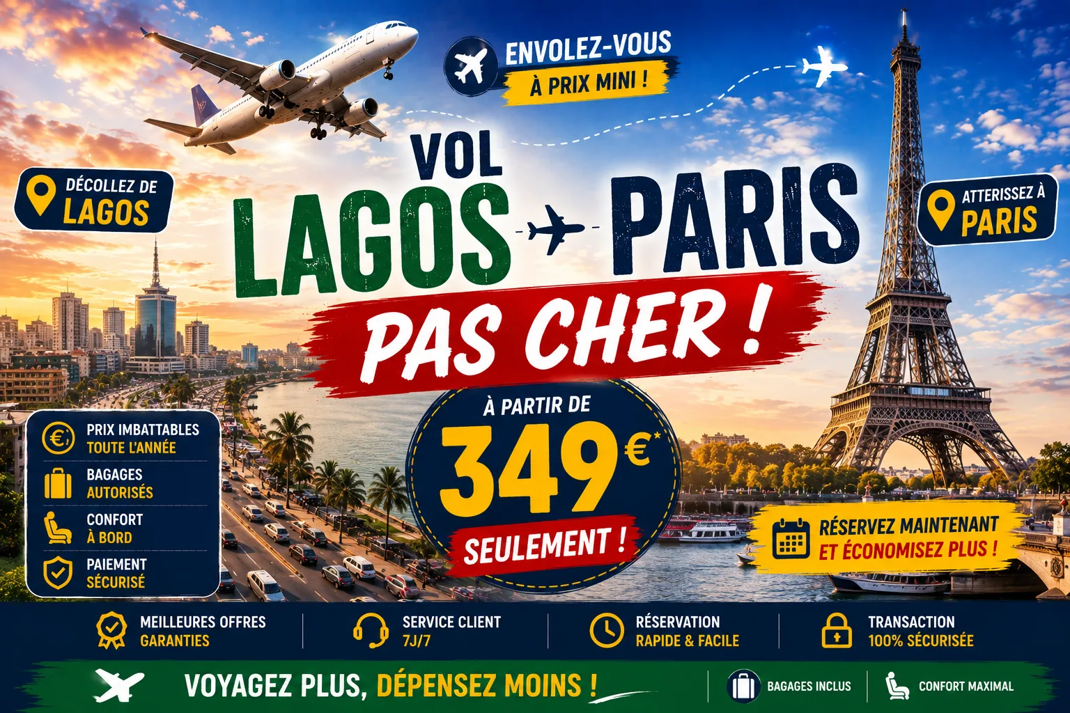 Vol Lagos Paris