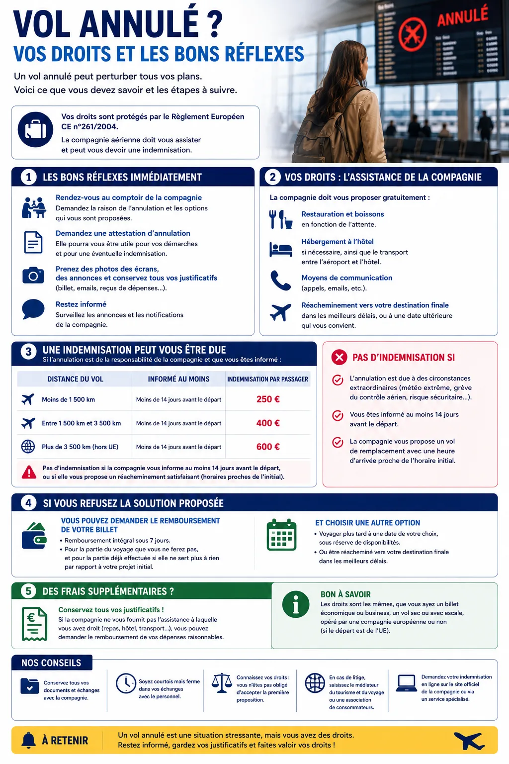 Que faire en cas de vol annulé ?